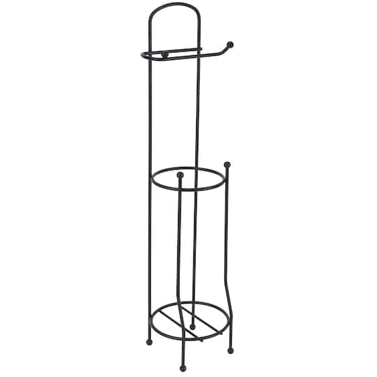 Bath Bliss Matte Black Toilet Paper Holder & Dispenser